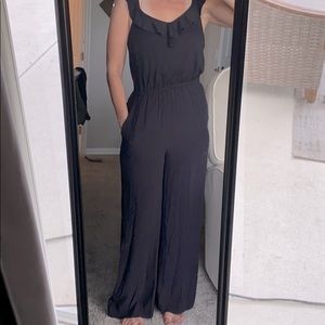 Loft black jumpsuit with pockets